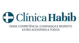 O logotipo da clínica habib está em espanhol
