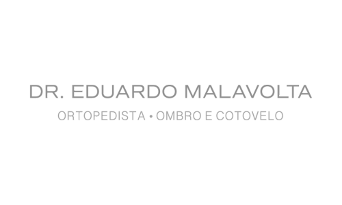 O logotipo do dr. eduardo malavolta é um logotipo cinza em um fundo branco.