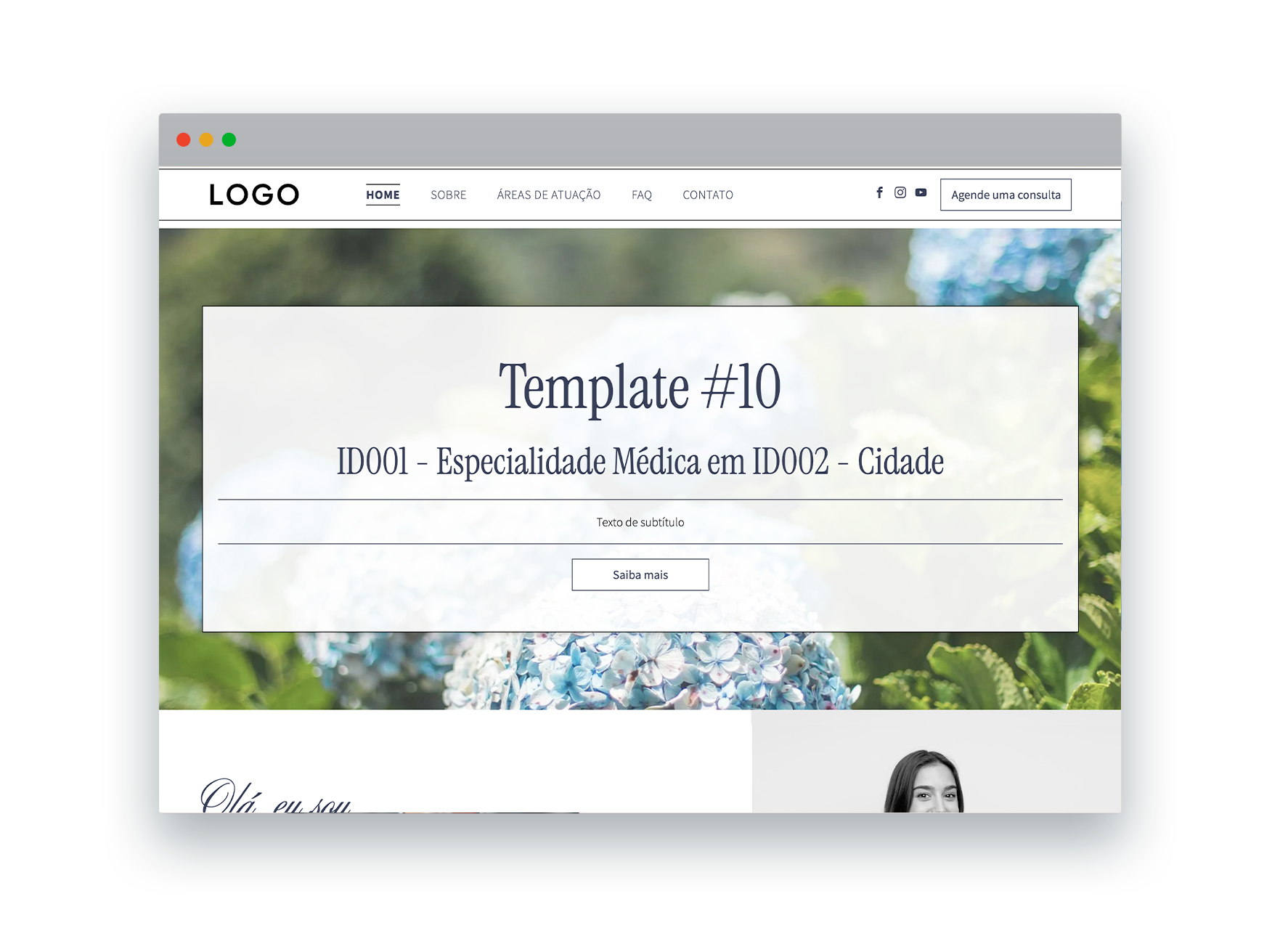Uma captura de tela de um site na tela do computador.