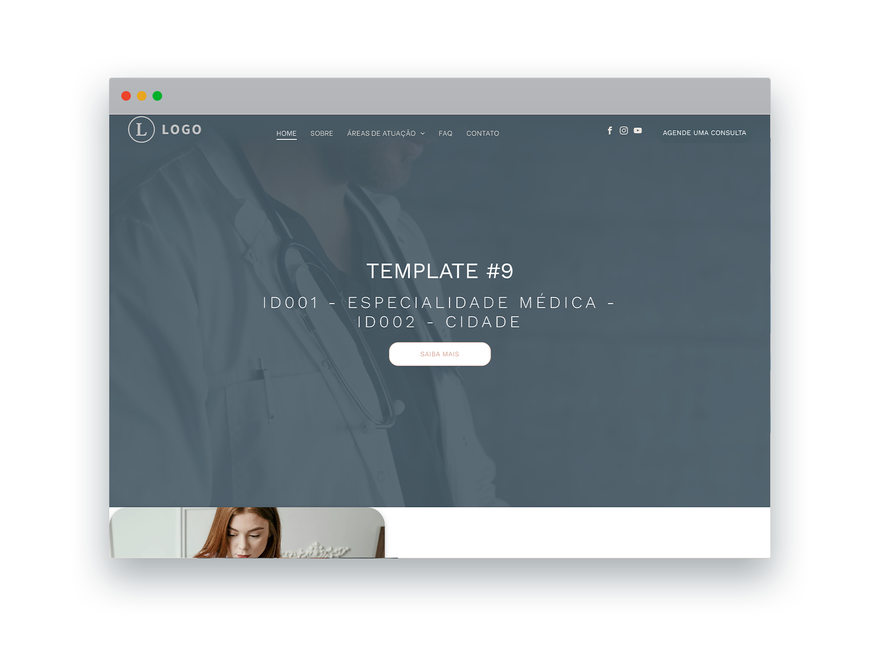 Uma captura de tela de um site na tela do computador.