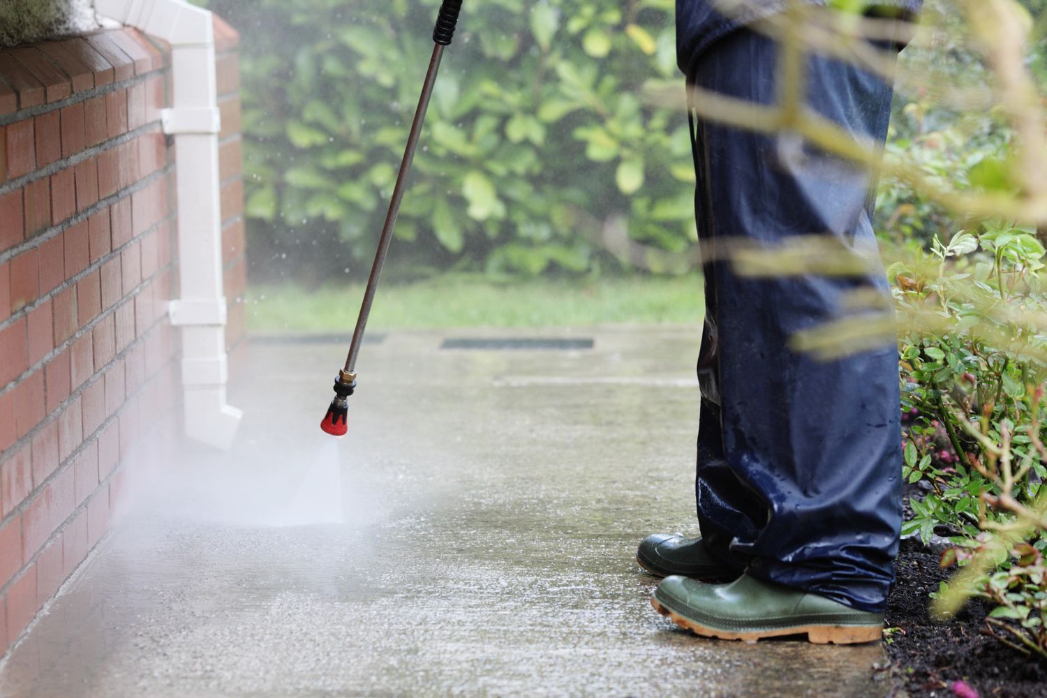 Cleaning Pathway — Seguin, TX — Ewald's Soft Wash & Pressure Washing