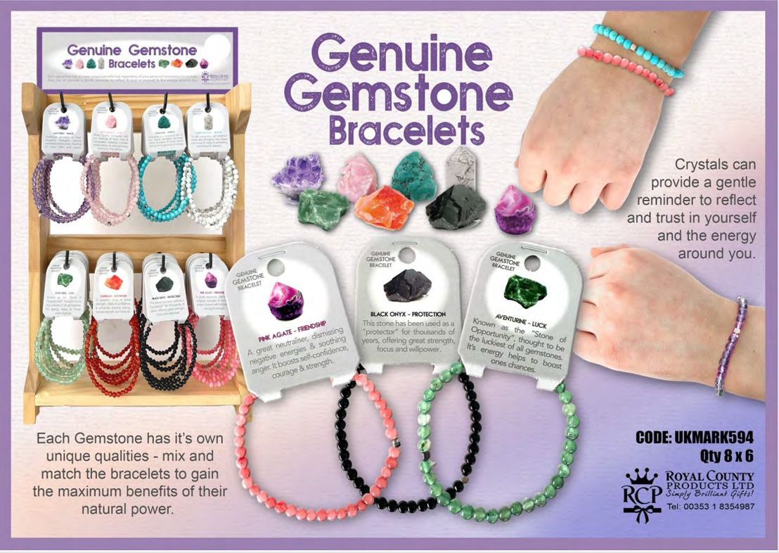 Gemstone Bracelets from Royal County Products