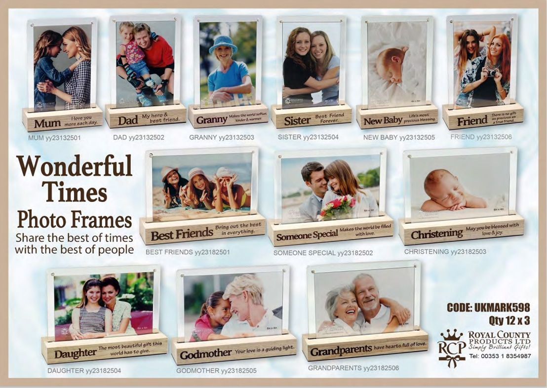 Photo frames from Royal County Products