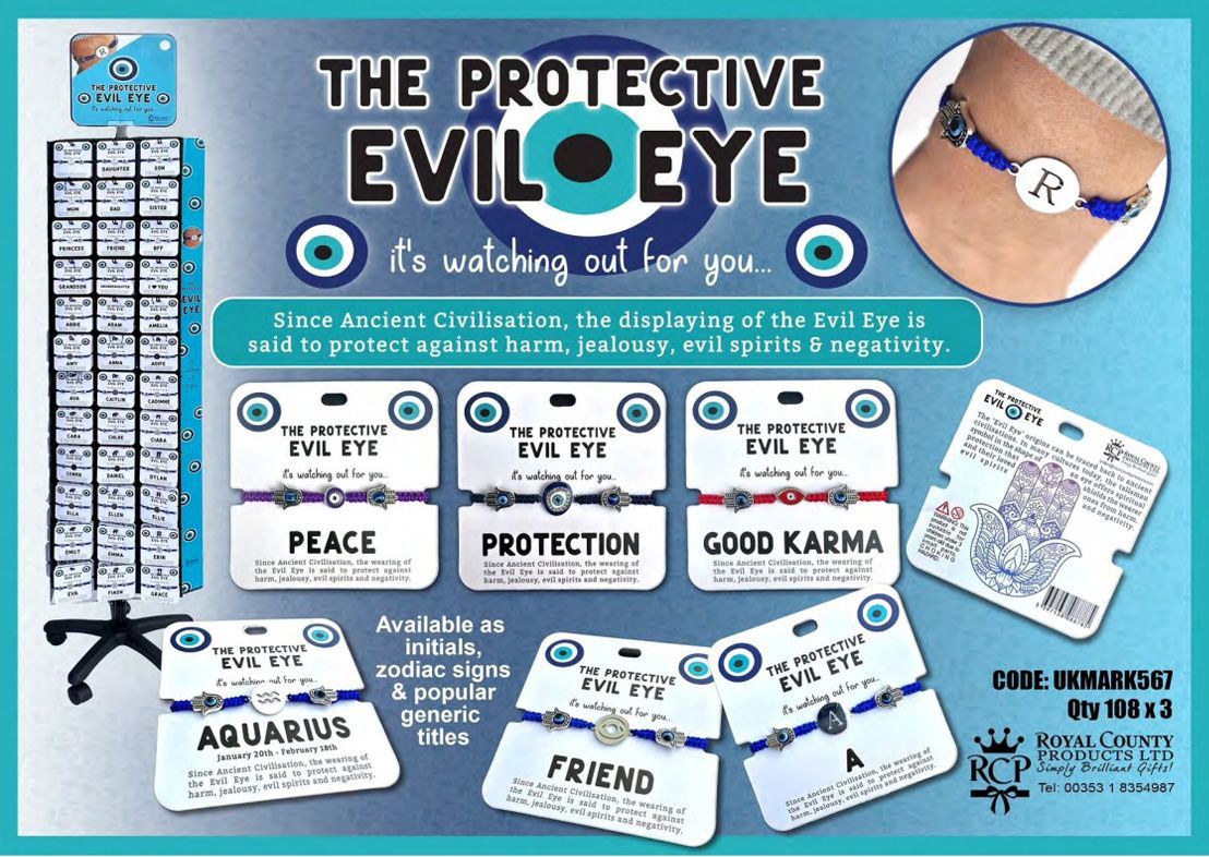 Evil Eye bracelets from Royal County Products
