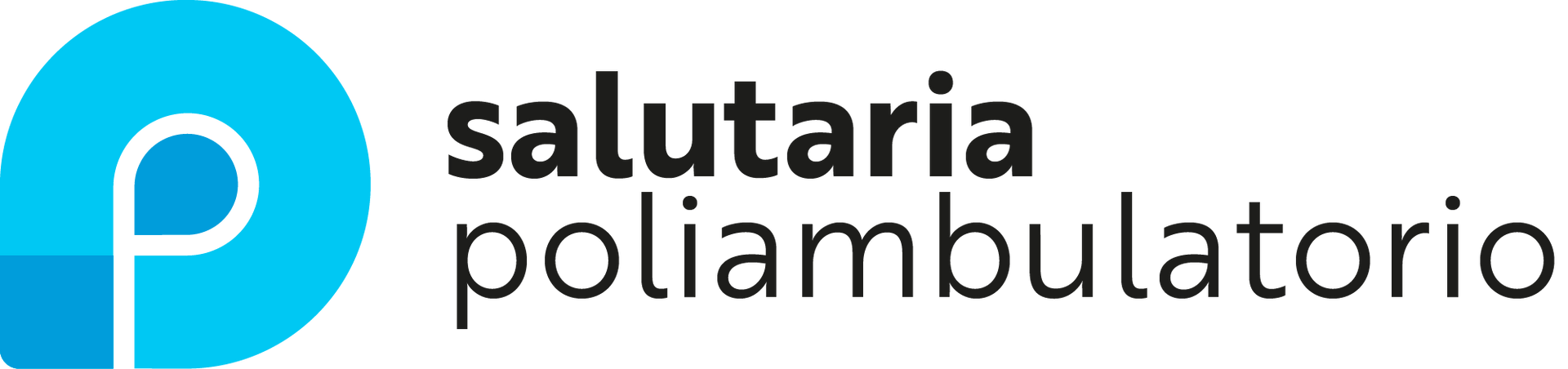 Un logo bianco e blu per un poliambulatorio Saluria