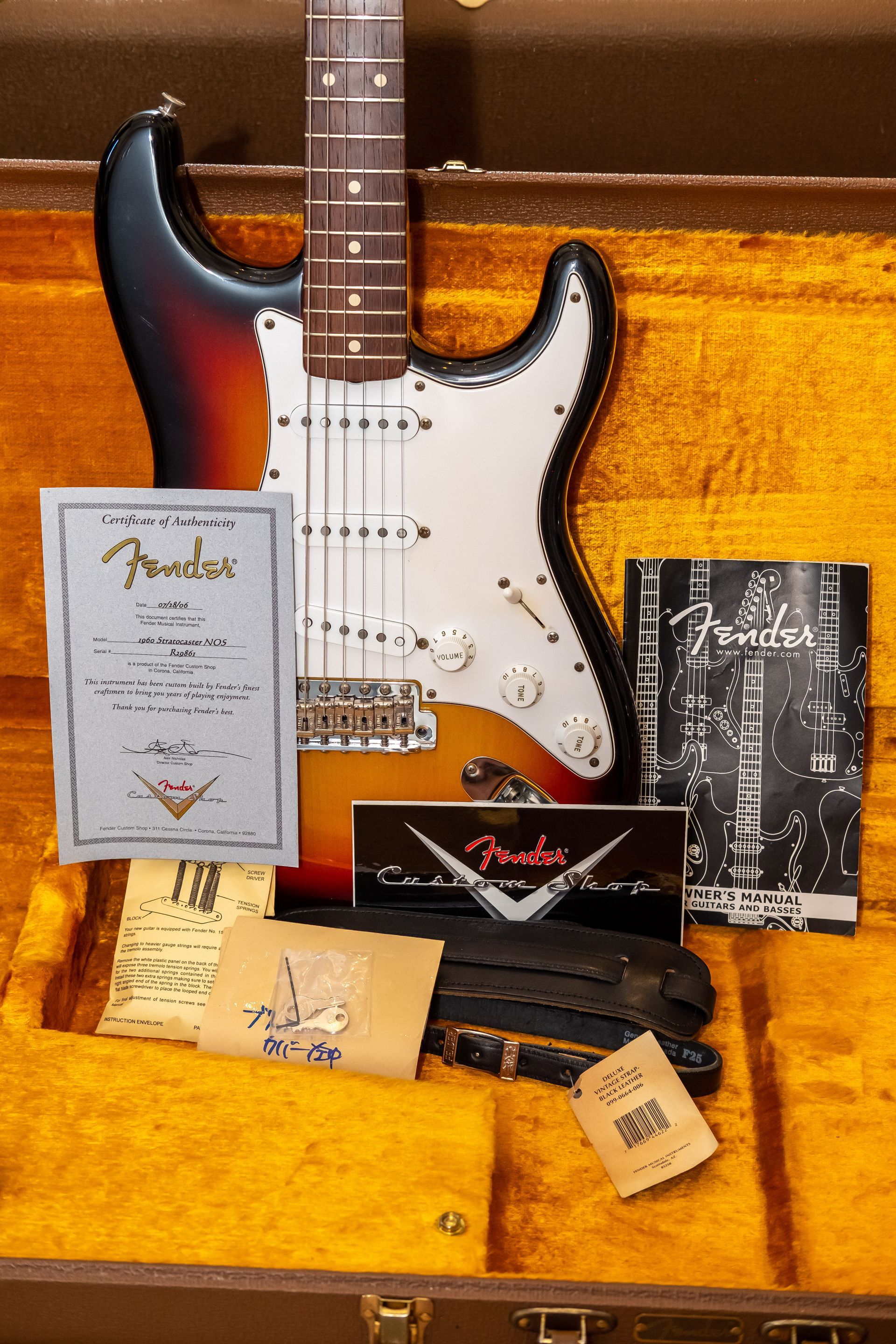 2006 Fender Custom Shop Time Machine ‘60 Reissue Stratocaster NOS