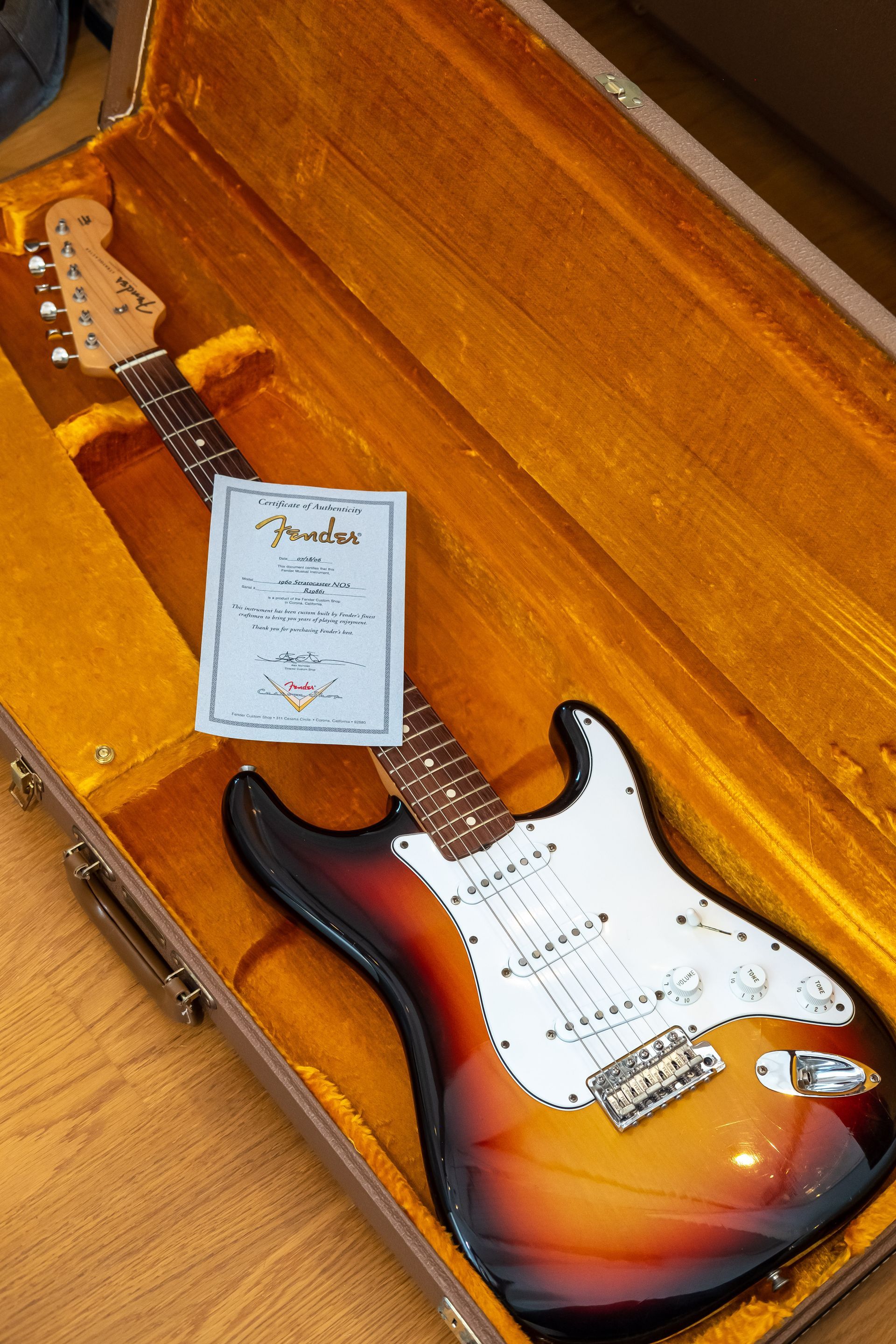 2006 Fender Custom Shop Time Machine ‘60 Reissue Stratocaster NOS