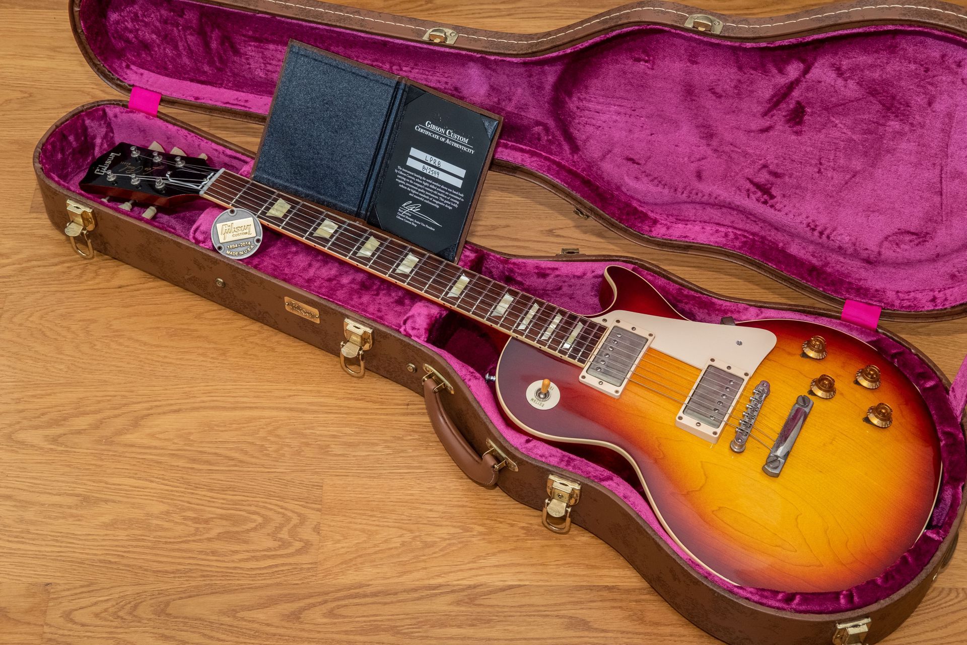 2014 Gibson Les Paul Custom Shop R8 Bourbon Burst VOS