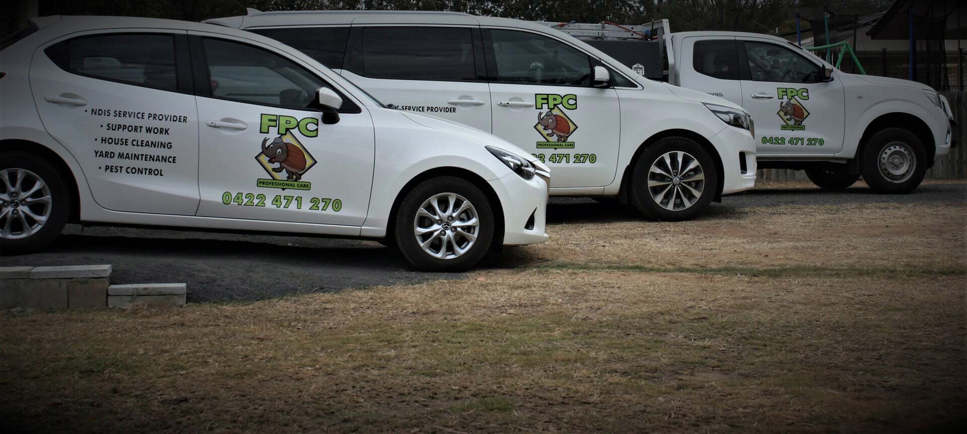 Fezzys pest control branded cars in Ipswich