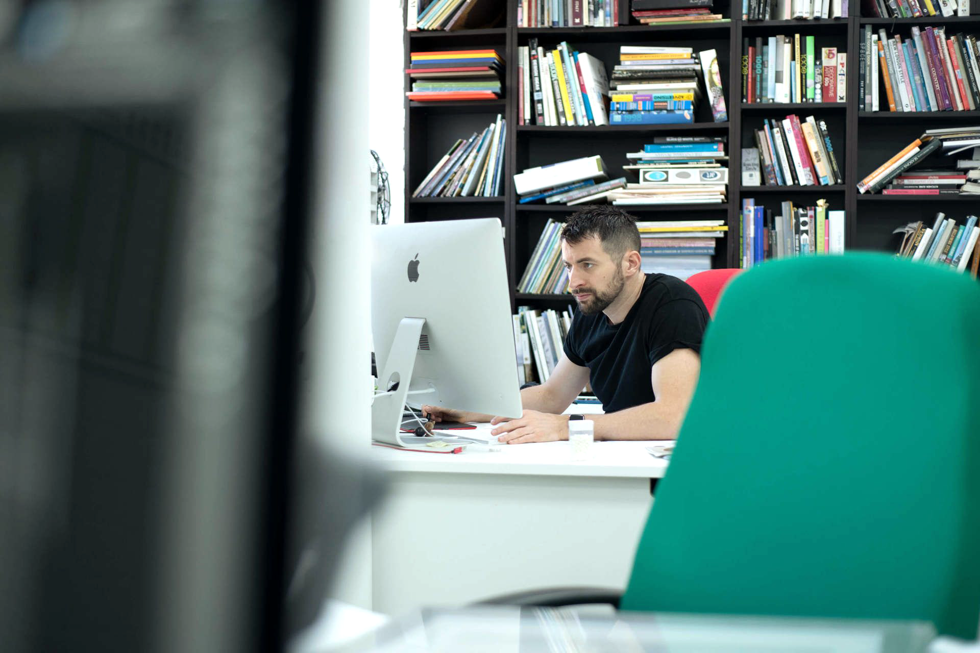 Duncan Waller in design studio