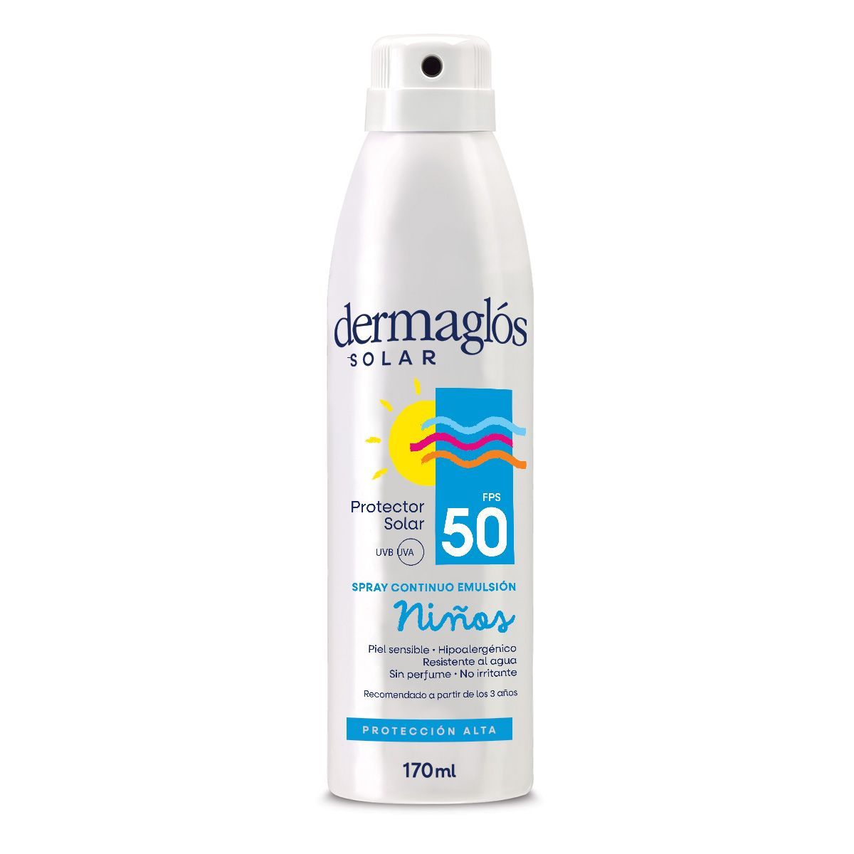 Dermaglós Solar Aerosol Niños fps 50