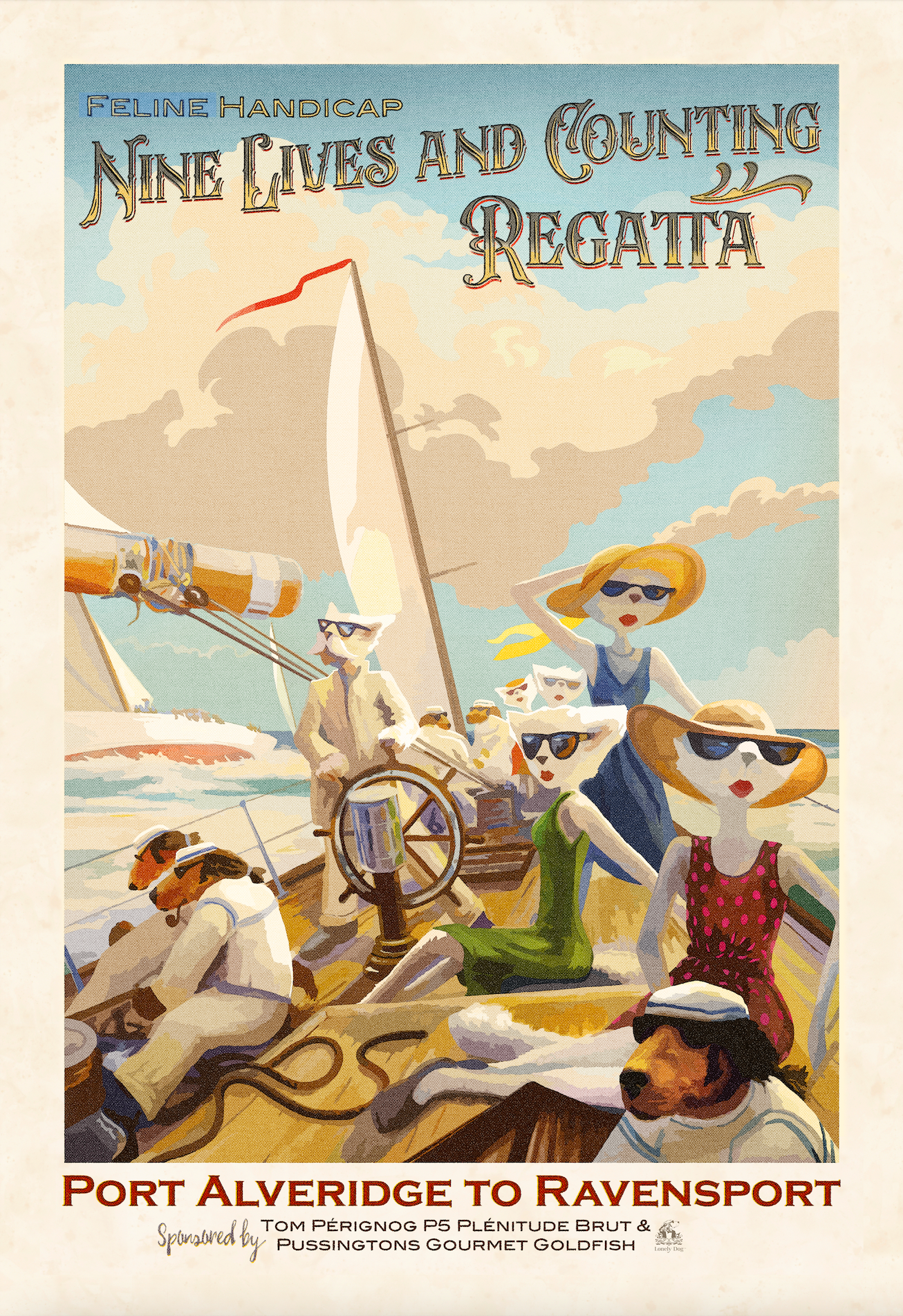 Vintage Poster - Port Alveridge Regatta