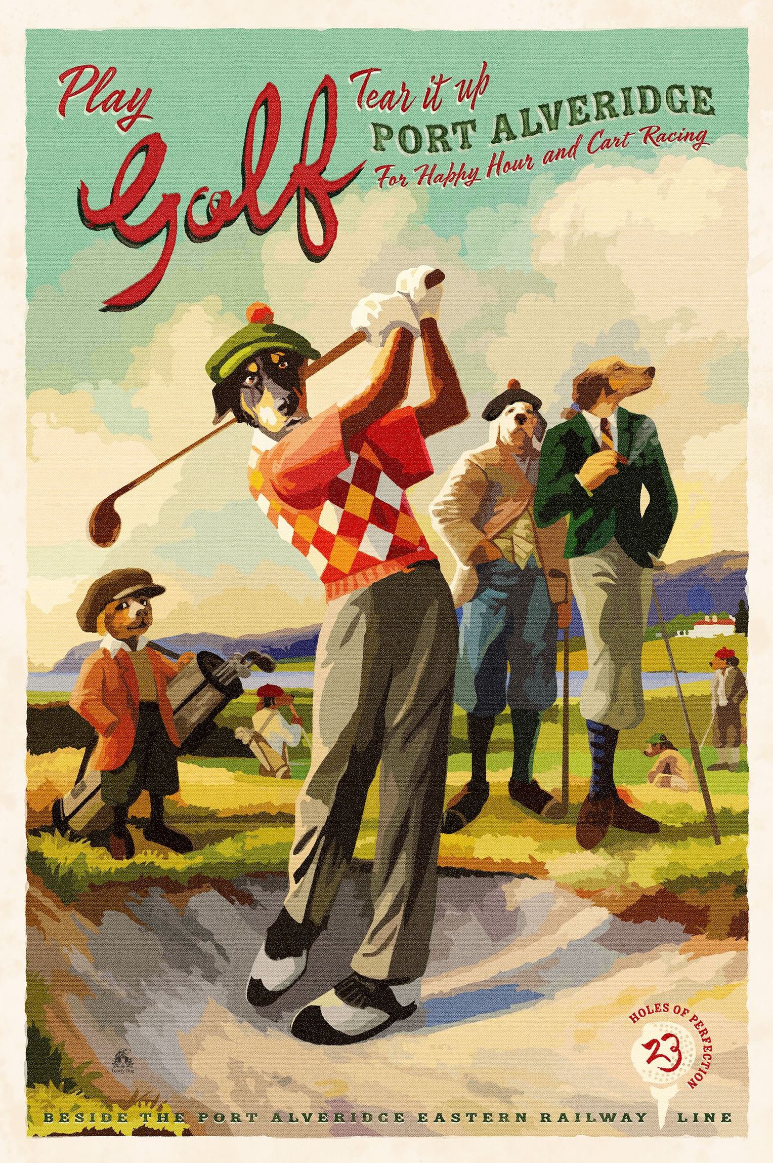 Vintage Poster - Tee Time