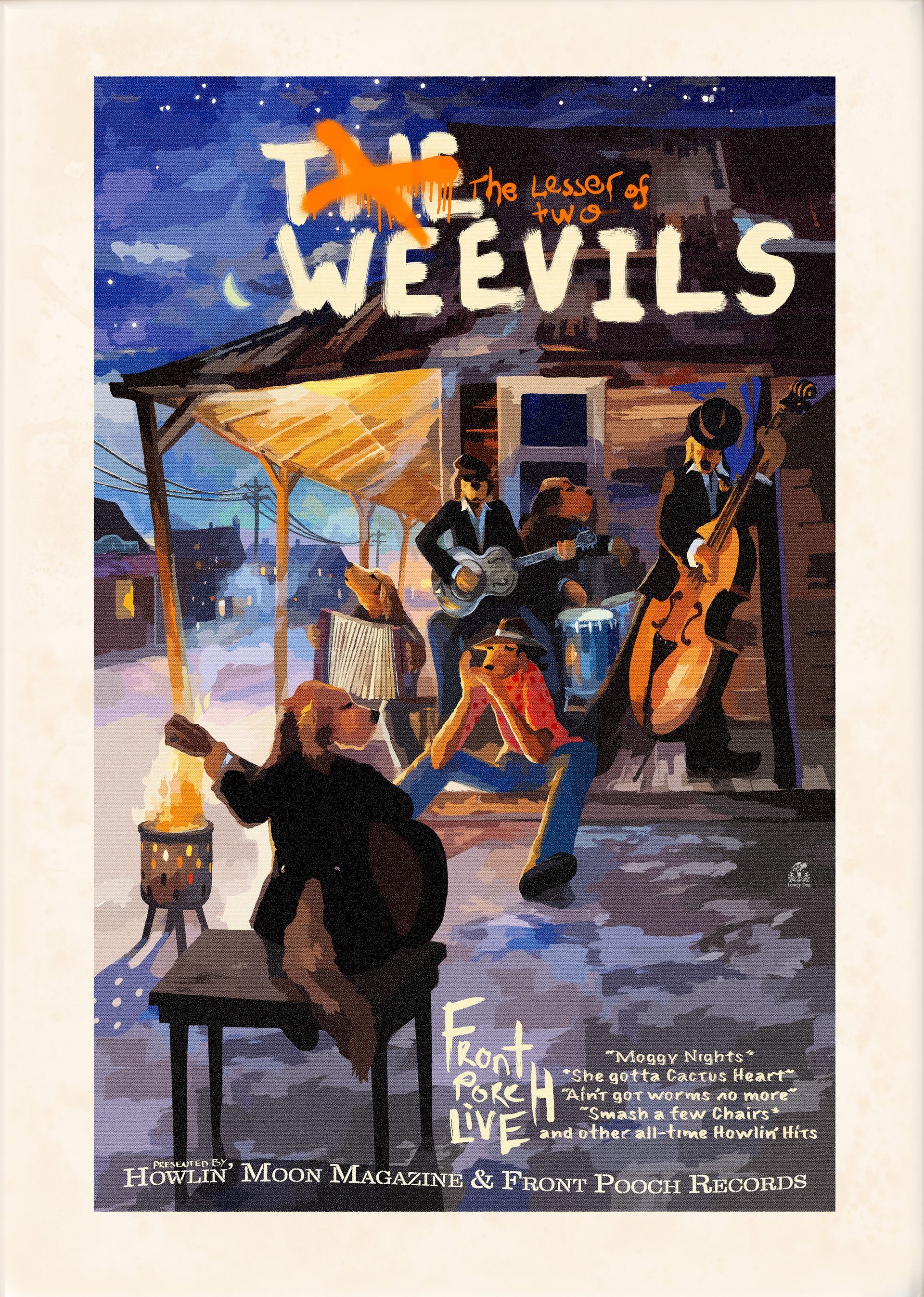 Vintage Poster - Weevils and Skiffle nights