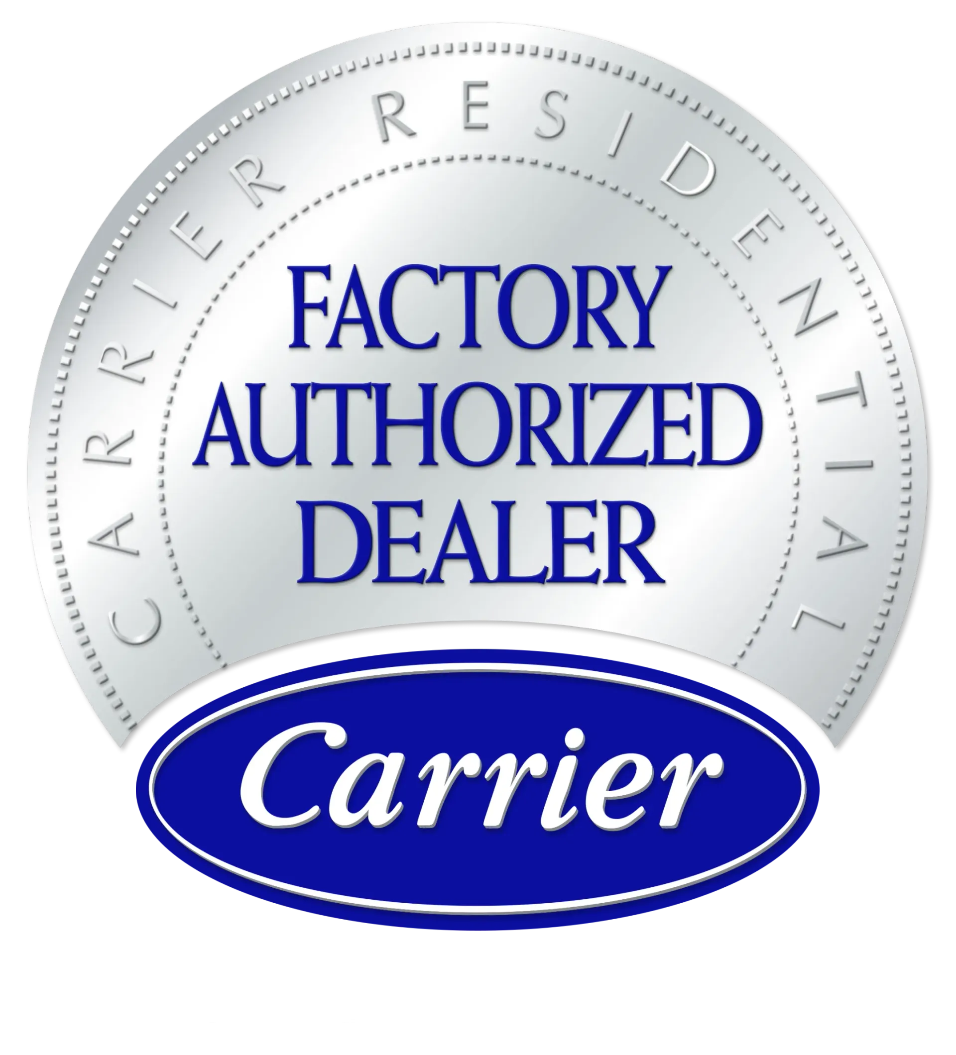 a carrier residential factory authorized dealer seal