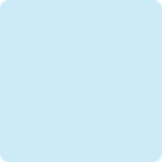 A light blue square with a white border on a white background.