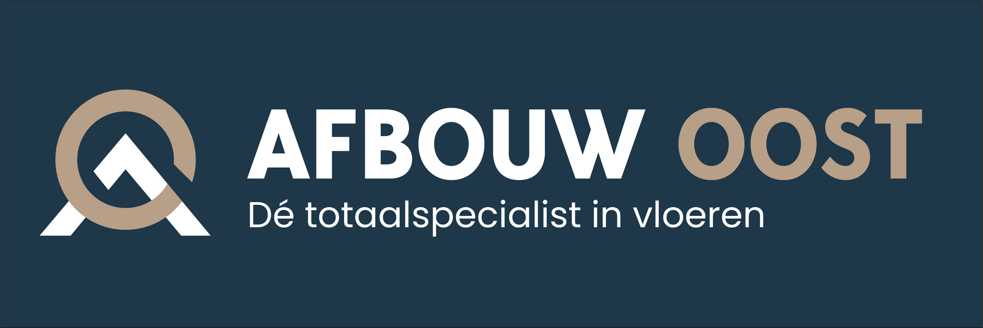 A logo for a company called afbouw oost