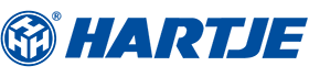 Een blauw hartje-logo op een witte achtergrond