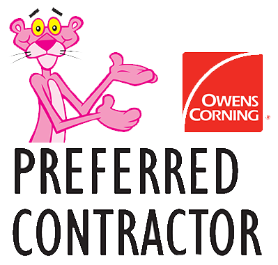 Owens Corning Preferred Contractor logo.