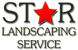 Star Landscaping Service logo with a red star and black text.