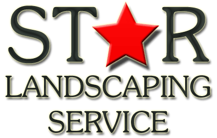 Star Landscaping Service logo with a red star and black text.