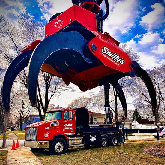Red Truck — Alsip, IL — Smitty’s Tree Service
