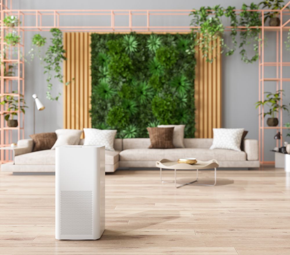 Air Purifier in Living Room for Fresh Air — Salisbury, NC — AmeriSafe Water & Air