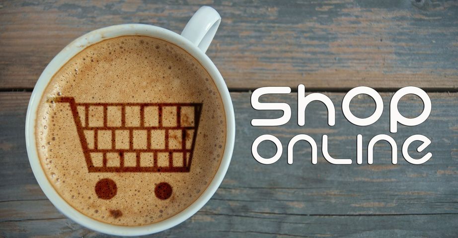 rappresentazione vendita di caffè online