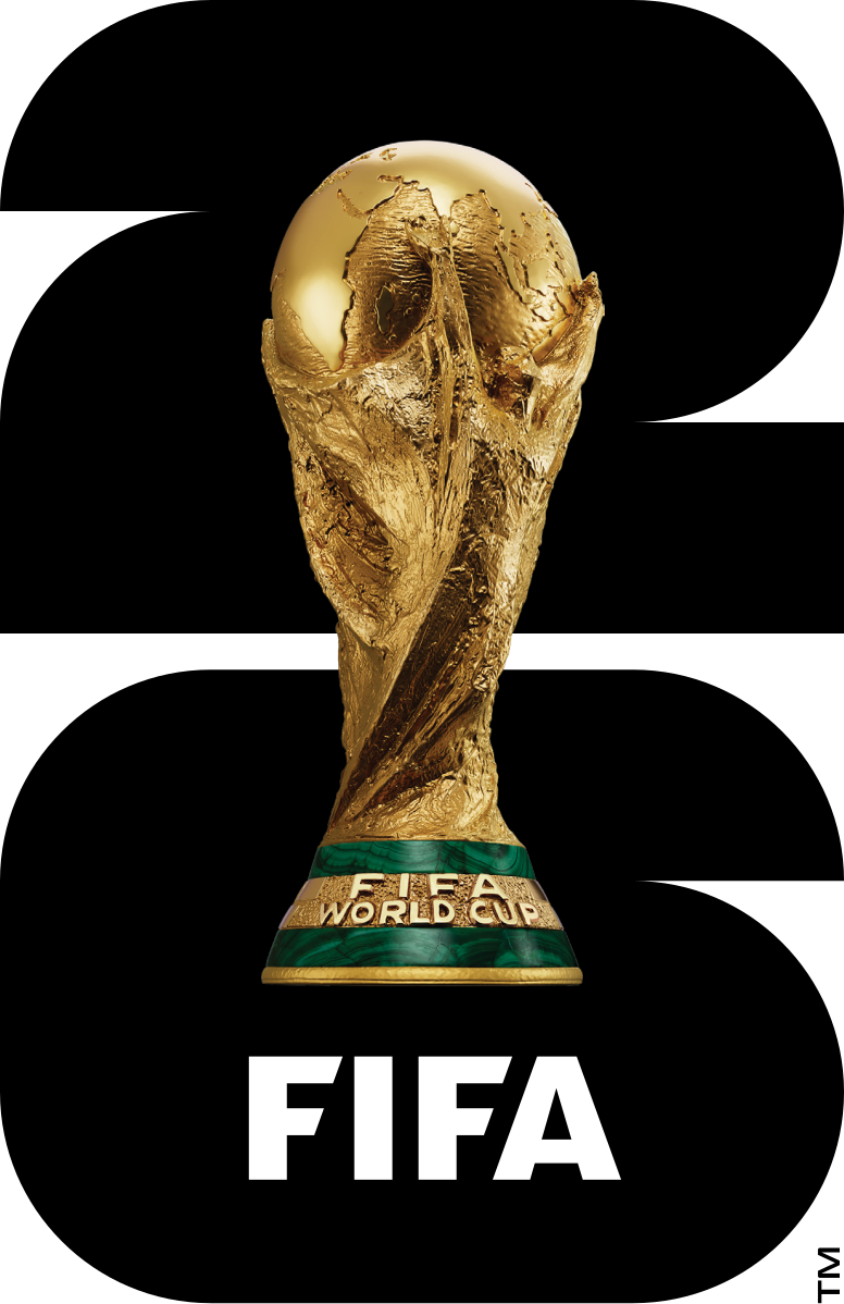 FIFA World Cup2026  trophy centered, gold 