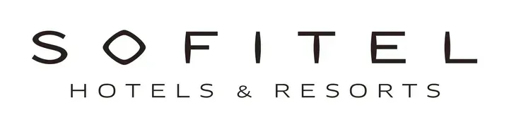 Sofitel Hotels & Resorts logo. White text on a white background.