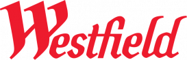 Westfield logo in red cursive font.