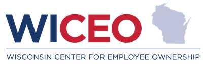 A logo for the wisconsin center for employee ownership