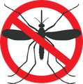 no mosquito sign with a red circle