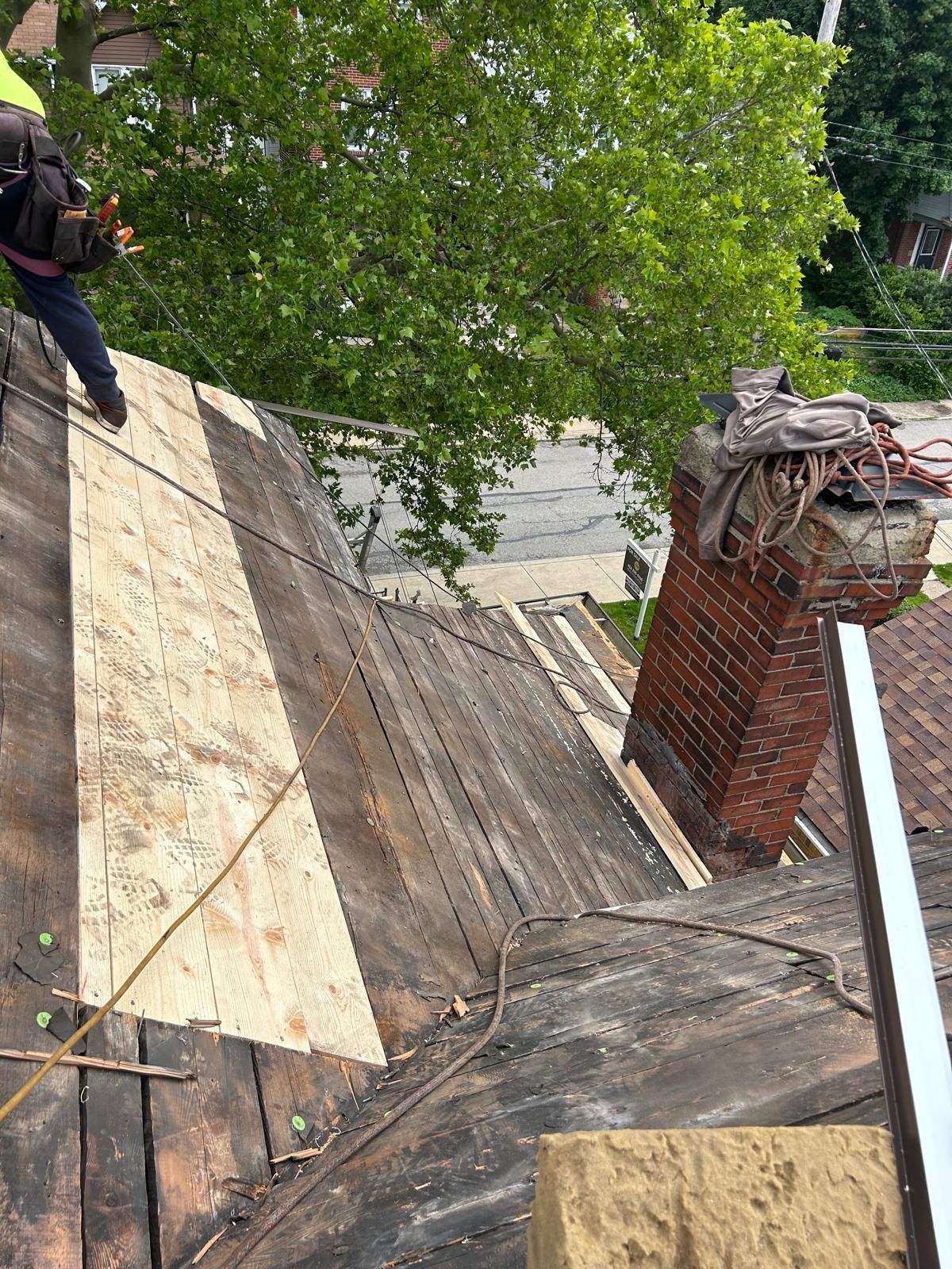 Roofing repair by The Home Renovation Group, Pittsburgh, PA.