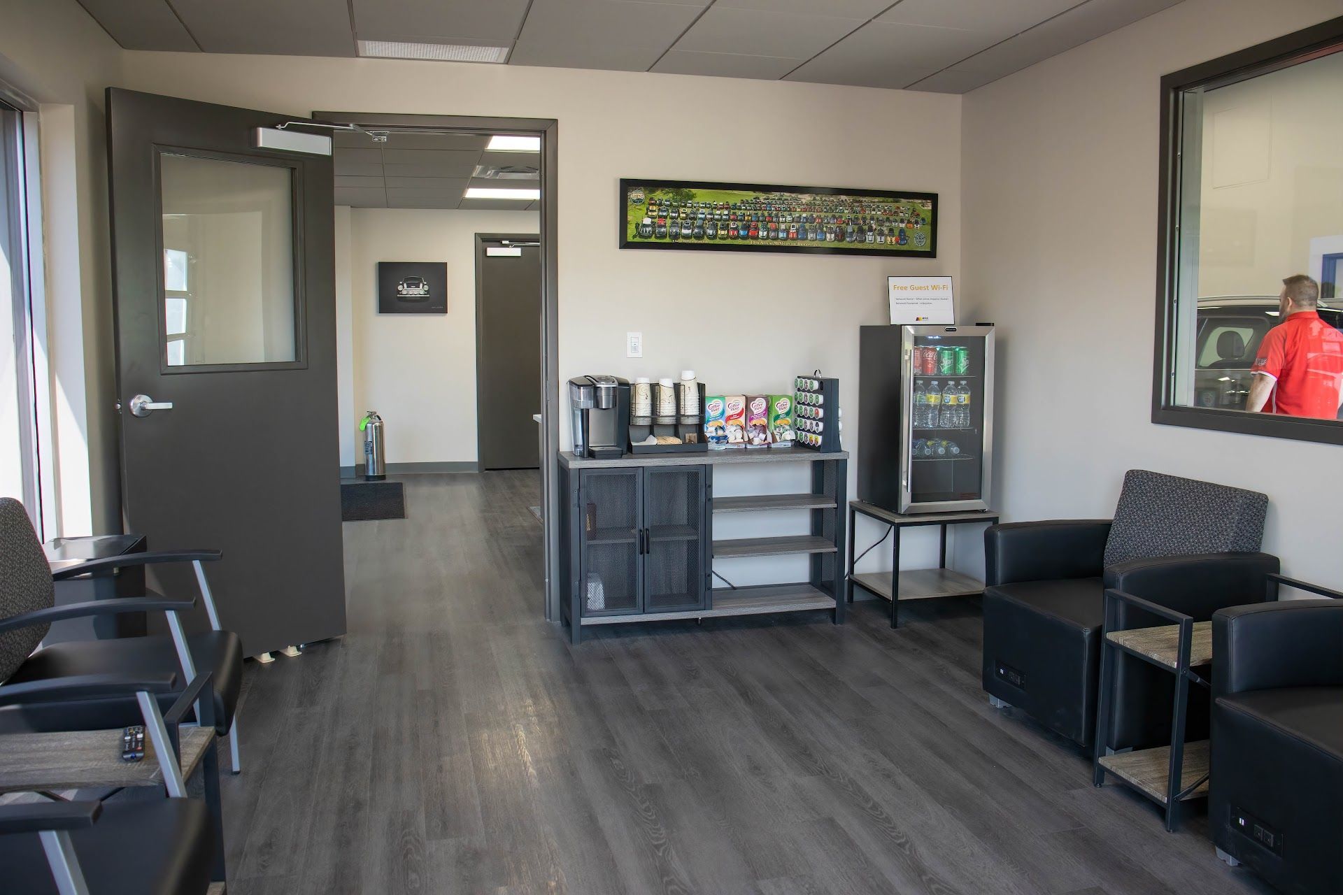 Waiting area of shop | Mike Johns Imports