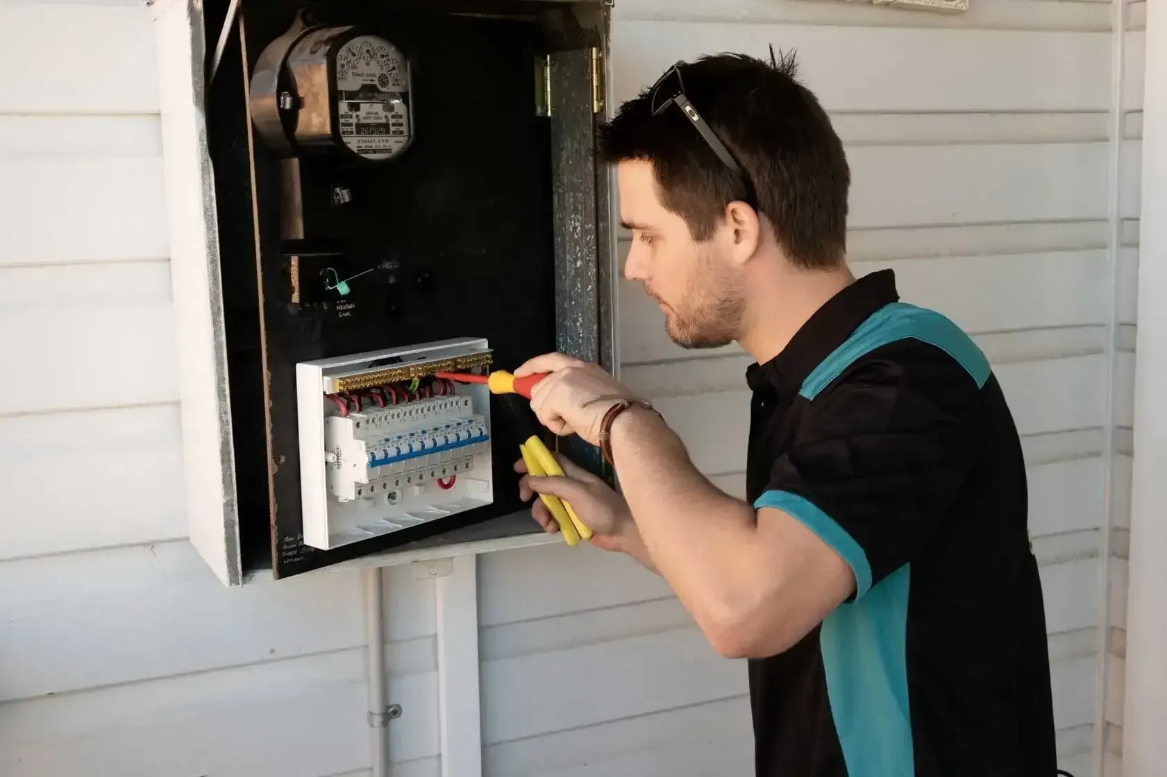 A Switchboard is Being Installed — Firefly Connections In Teralba, NSW