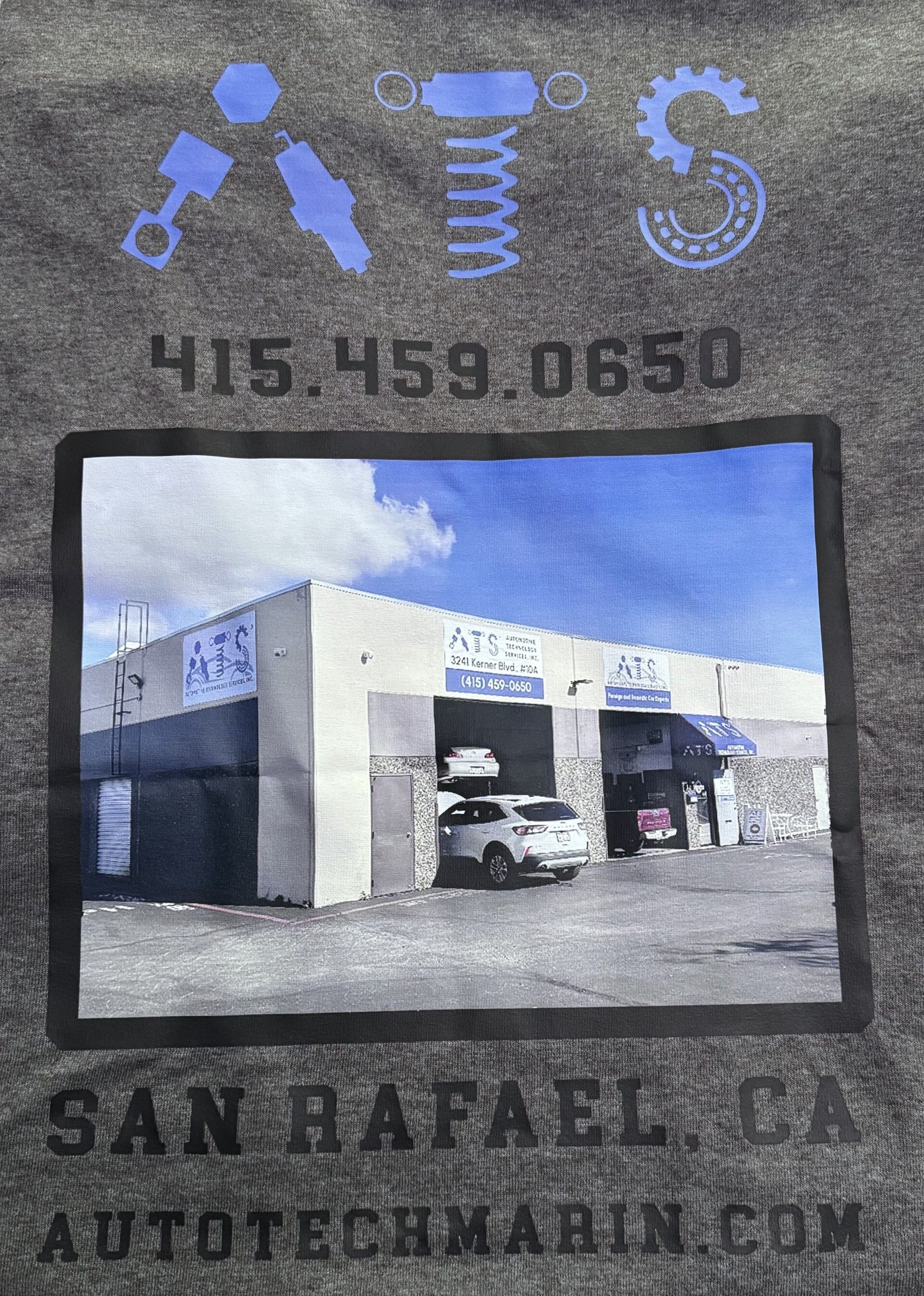 Grey Shirt Back | Automotive Technology Services, Inc.