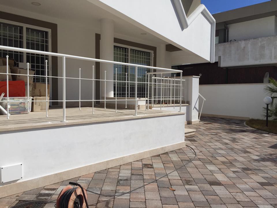 ringhiera in acciaio