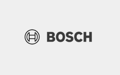 Een zwart-wit logo voor bosch op een witte achtergrond.