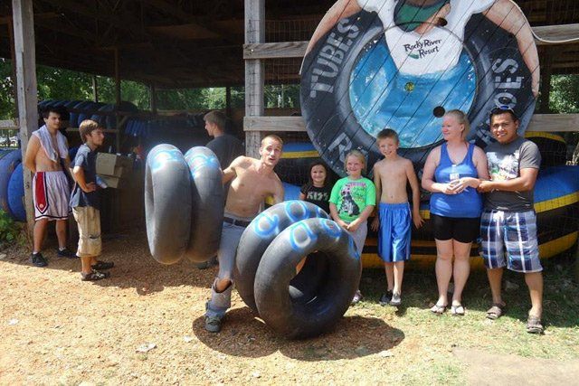 Tubing Rental Area — Doniphan, MO — Rocky River Resort