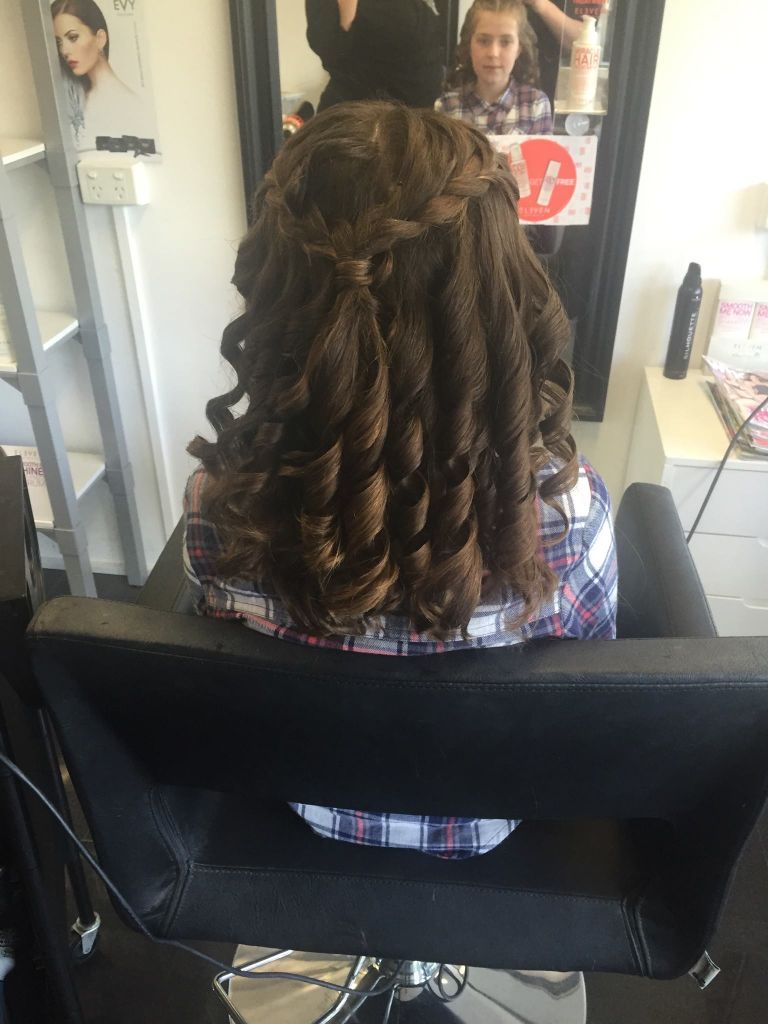Young Girl In Curly Hair — Hair & Beauty Salon Shellharbour, NSW