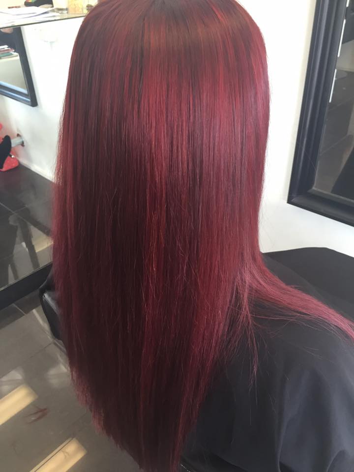 Red Hair Colour — Hair & Beauty Salon Shellharbour, NSW