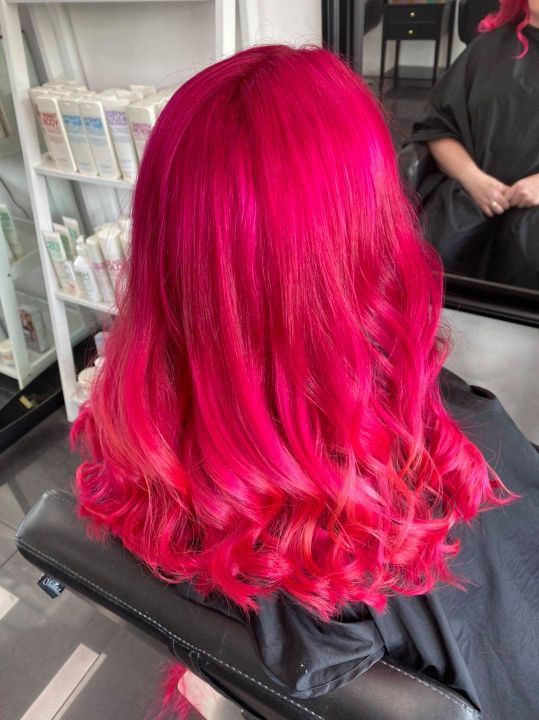 Magenta Hair Colour — Hair & Beauty Salon Shellharbour, NSW