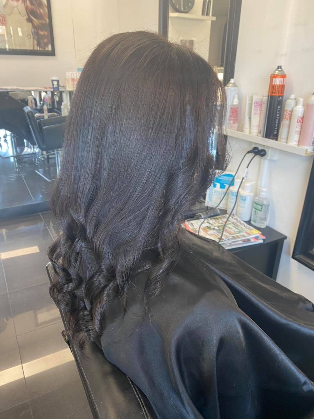 Black Curly Hair — Hair & Beauty Salon Shellharbour, NSW