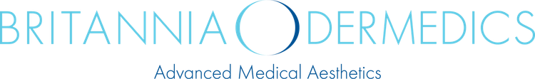 A logo for britannia dermedics advanced medical aesthetics