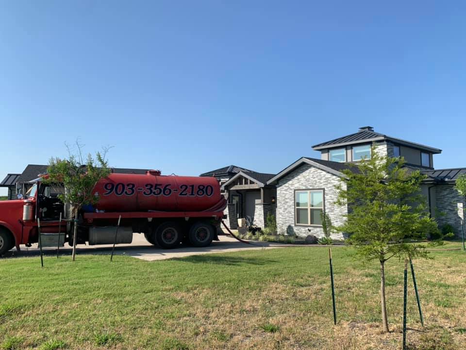 Red Company Truck — Quinlan, TX — Boyd Septic