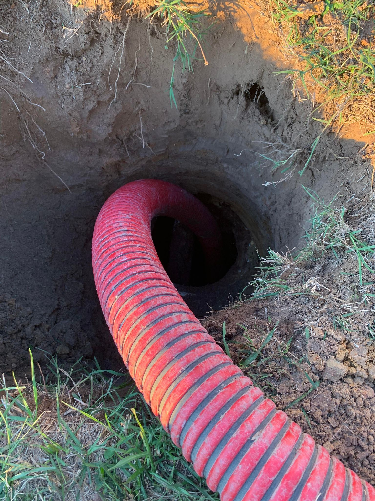 Cleaning Sewage Tank — Quinlan, TX — Boyd Septic