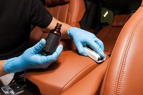 Applying Ceramic Coating on the Car's Seat — Ogden, UT — BLH Detailing