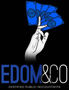 Hand holding blue bills above the 