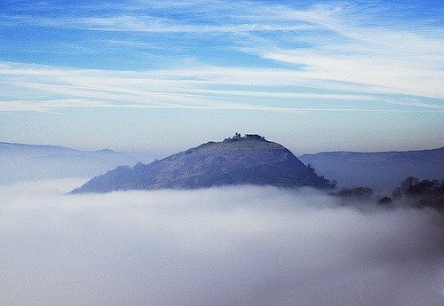 Castell Dinas Brân is a medieval castle  above the town of Llangollen in Denbighshire, Wales
